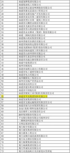 2010年度福建省最佳形象企业100家公示